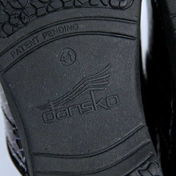 Dansko XP Professional Leather Clogs Iridescent Black Women EU 41 US 10.5-11 - Picture 10 of 15